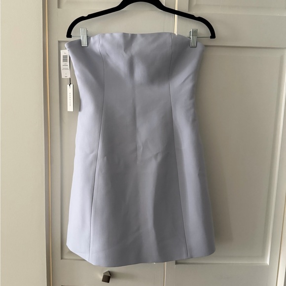 Wilfred Aritzia Appraise Strapless Dress 6 NWT | Blue Mini - Picture 8 of 16